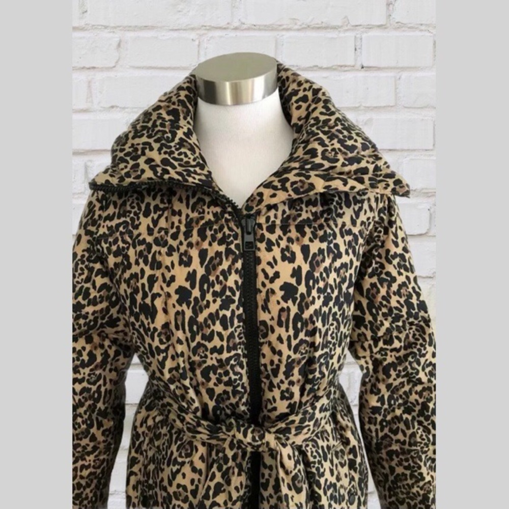 NWT J.Crew Leopard Puffer Jacket